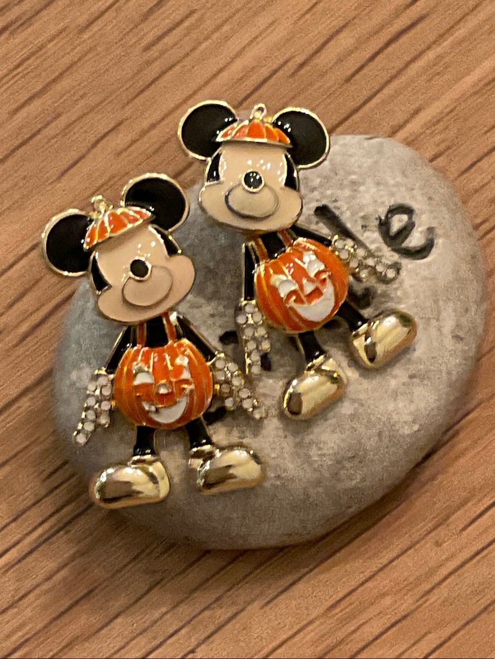 Disney BaubleBar Mickey Mouse Pumpkin Costume Drop Earrings Halloween